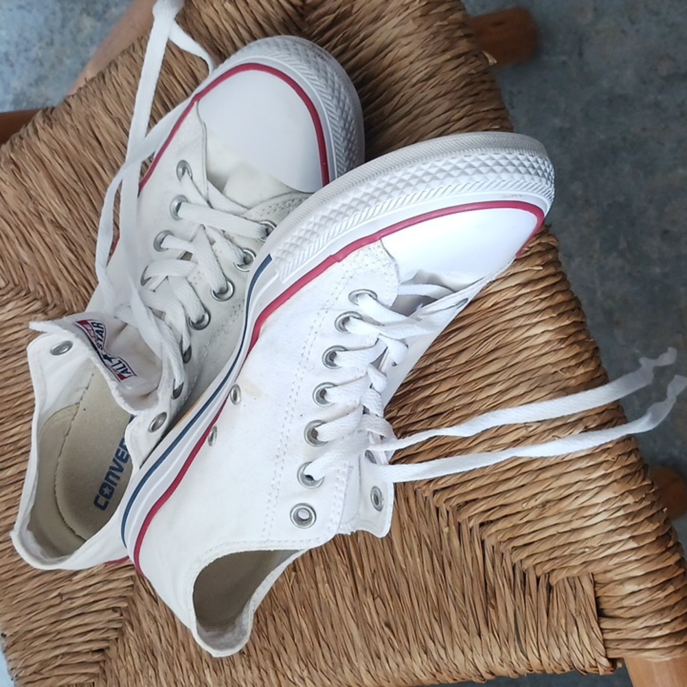 Converse white shoes